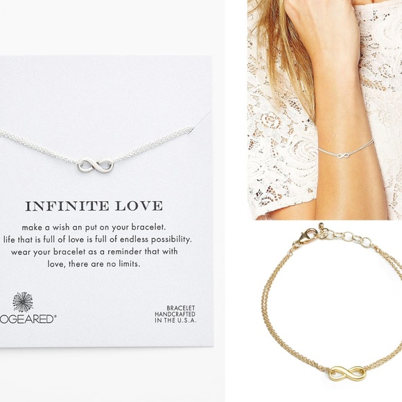 Dogeared 'Infinite Love' Boxed Bracelet- Silver - Picture 1 of 6